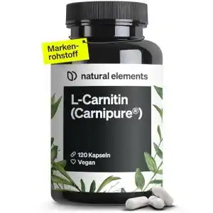 Stoffwechsel-Booster natural elements L-Carnitin 2000, 120 Kaps.