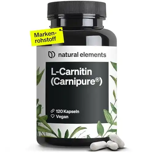 Stoffwechsel-Booster natural elements L-Carnitin 2000, 120 Kaps.