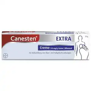 Fußpilz Creme Canesten  Extra Creme 20g gegen Haut- und Fußpilz