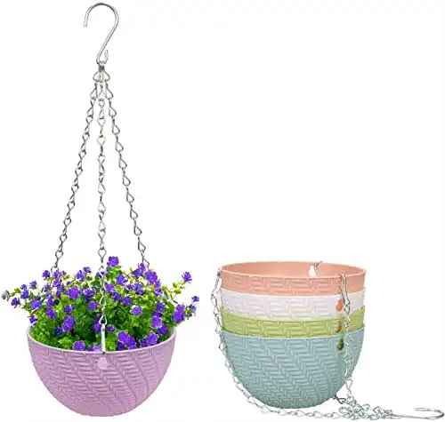 Blumenampel KAHEIGN 5Pcs Blumentopf Hängend Balkon