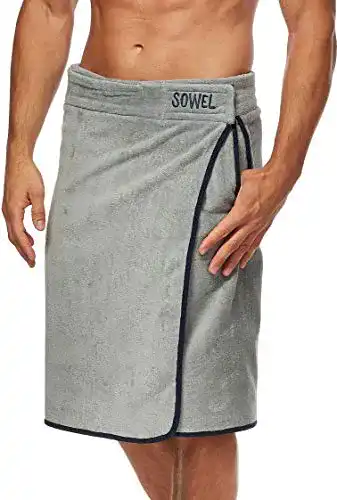 Saunakilt Herren Sowel ® , 100% Bio-Baumwolle, Saunahandtuch