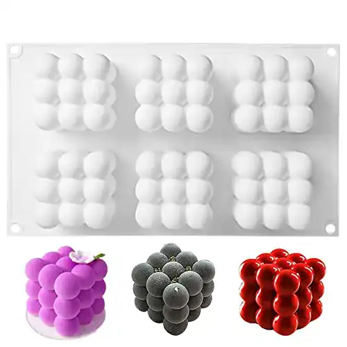 Kerzenform SILICANDO Antihaft Bubble Candle silikonform 6 in1