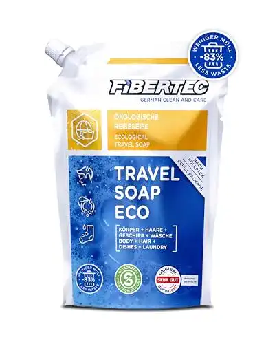 Outdoor-Seife Fibertec Travel Soap Eco 500ml Nachfüllbeutel