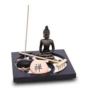 Zen-Garten Flanacom Zen Garten mit Buddha Figur