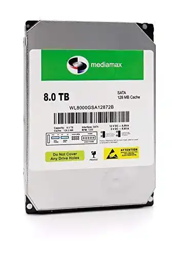 8TB-HDD MediaMax 8TB interne Festplatte 3.5″ HDD, SATA III