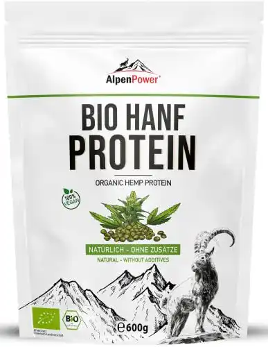 Hanfprotein AlpenPower BIO aus Österreich 600 g, 100% rein