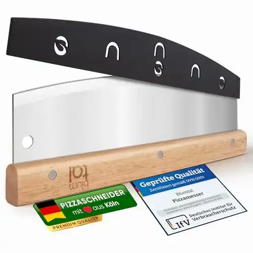 Wiegemesser Blumtal Profi Pizzaschneider, scharf, Klinge 32cm