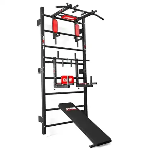 Kraftstation K-Sport : Trainingsset Sprossenwand+Dip Station