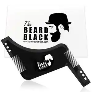 Bartschablone The Beard Black artschablone Bartvorlage Styling