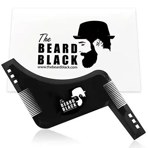 Bartschablone The Beard Black artschablone Bartvorlage Styling