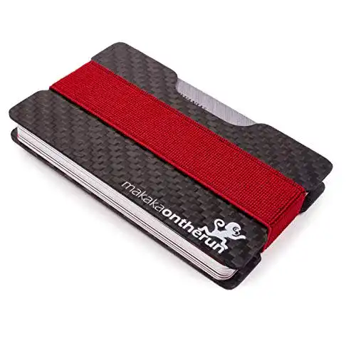 Geldbörse Herren MakakaOnTheRun Slim Wallet Carbon RFID