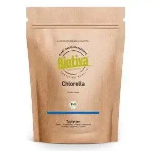Bio-Chlorella Biotiva Chlorella Tabletten Bio, 1000 Presslinge