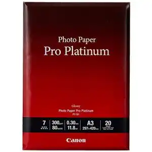 Fotopapier A3 Canon PT-101 Pro Platinum Fotopapier, 20 Blatt