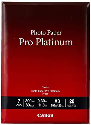 Fotopapier A3 Canon PT-101 Pro Platinum Fotopapier, 20 Blatt
