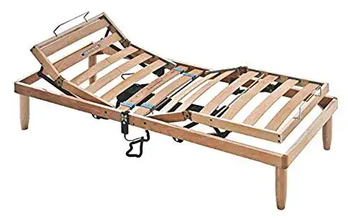 elektrischer Lattenrost 90×190 Evergreenweb, aus Naturholz