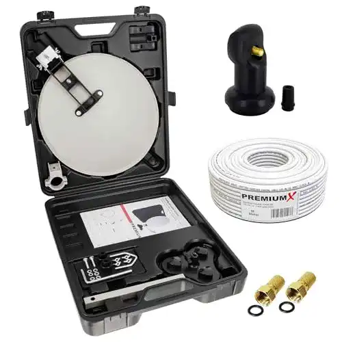 Camping-Sat-Anlage PremiumX HD, Koffer, mit Digital Single LNB