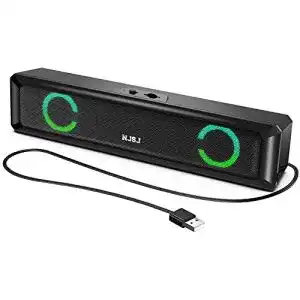 Gaming-Lautsprecher NJSJ USB PC Lautsprecher, 6W RGB