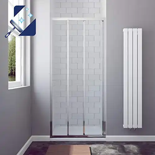 Duschtür AQUABATOS ® 90 x 195 cm Nische 3 teilige Schiebetür