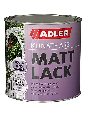 Kunstharzlack ADLER Mattlack Schwarz RAL9005