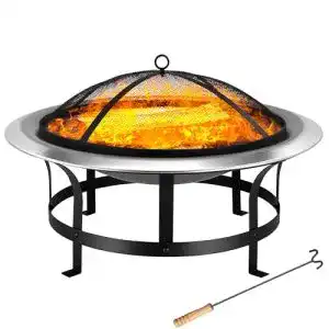 Feuerkorb mit Funkenschutz Deuba Gardebruk Feuerstelle 75cm