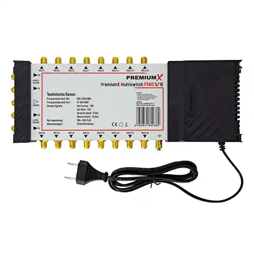 Multischalter 5/16 PremiumX PXMS 5/16 mit Netzteil Multiswitch