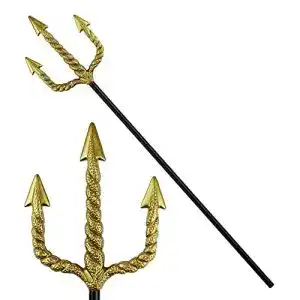 Dreizack Widmann 24222 Golden, ca. 120 cm, schwarzer Stiel