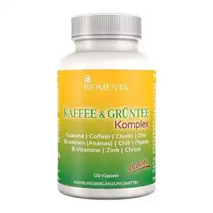 Grüner Kaffee BIOMENTA Kaffee & Grüntee Komplex – 120 Kapseln