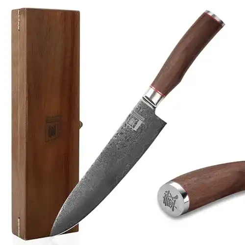 Zayiko-Messer zayiko Kurumi Damastmesser Chefmesser
