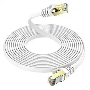 LAN-Kabel 20m Ercielook 20m CAT 7 Netzwerkkabel Flach 10 Gbits