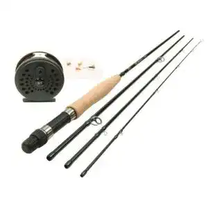 Fliegenrute DAM Forrester Fly Set 2,75 m zum Fliegenfischen mit , Rolle, Schnur, Fliegen