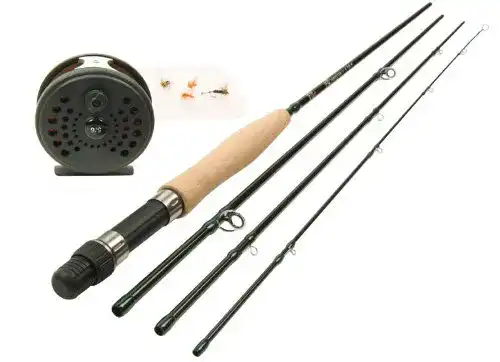 Fliegenrute DAM Forrester Fly Set 2,75 m zum Fliegenfischen mit , Rolle, Schnur, Fliegen