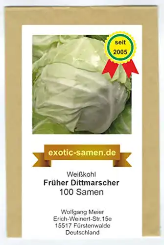 Weißkohl-Samen exotic-samen Weißkohl, Dithmarscher, früh