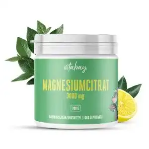 Magnesiumcitrat-Pulver vitabay Magnesiumcitrat 3000 mg, 200 g