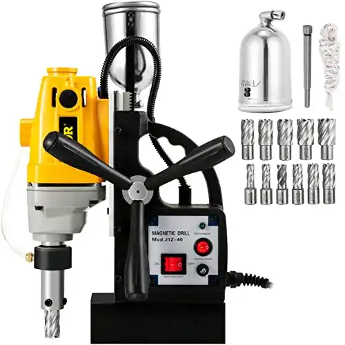Magnetbohrmaschine Mophorn MD40 mit 11 stücke Bohrer Cutter