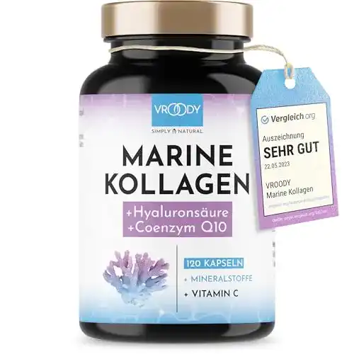 Marine-Collagen VROODY Marine Kollagen Kapseln hochdosiert