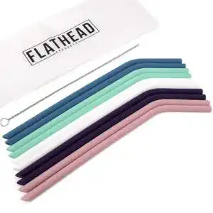 Strohhalme Flathead Products Flathead Gebogen Silikon 10er-Set