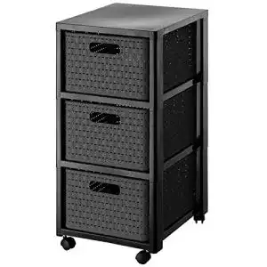 Schubladenschrank Rotho Country Rollcontainer mit 3 Schubladen