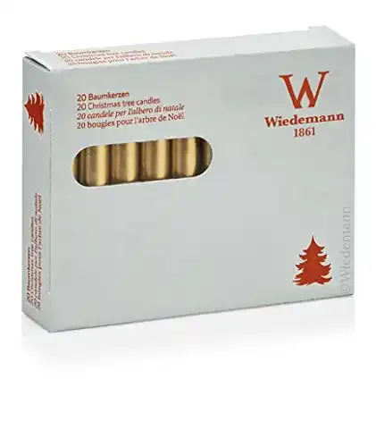 Baumkerze Baumkerzen 20er goldene (580802.26) Gold lackiert