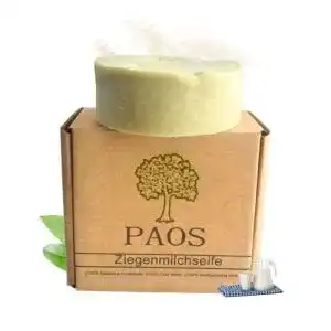 Ziegenmilchseife PAOS, natürliche Ziegenmilch, ca. 170g