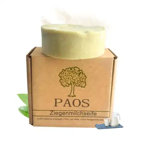 Ziegenmilchseife PAOS, natürliche Ziegenmilch, ca. 170g