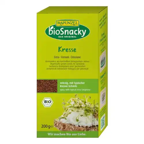 Die beste Kressesamen Rapunzel Kresse bioSnacky 200 g 2026 Test Bestseller Kressesamen Rapunzel Kresse bioSnacky 200 g