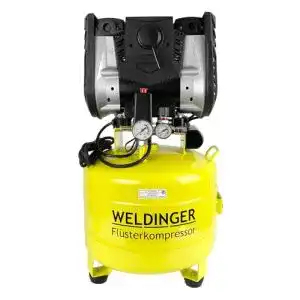 Flüsterkompressor WELDINGER FK 150 up 35 l Tank 1100 W