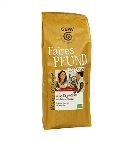 GEPA-Kaffee GEPA Faires Pfund Bio Espresso Bohne 6 x 500g