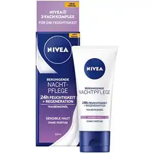 Nachtcreme NIVEA Beruhigende Nachtpflege 24h Feuchtigkeit