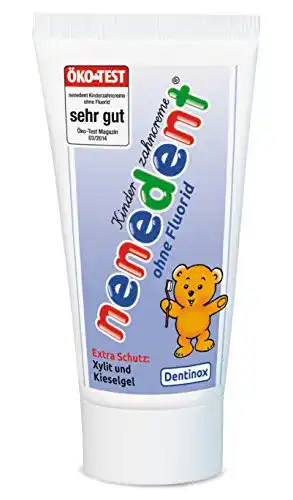 Babyzahnpasta NENEDENT Kinderzahnpasta ohne Fluorid, 4×50 ml