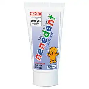 Kinderzahnpasta ohne Fluorid NENEDENT, 4 x 50 ml