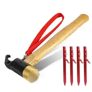 Campinghammer TAGVO Camping Kupferhammer mit 4er Pack