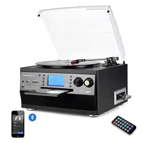 Die beste Plattenspieler Bluetooth DIGITNOW! mit Stereo Lautsprecher 2026 Test Bestseller Plattenspieler Bluetooth DIGITNOW! mit Stereo Lautsprecher