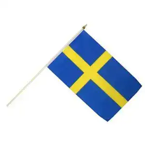 Schweden-Flagge Flaggenfritze Stockflagge Schweden 30 x 45 cm