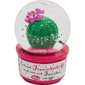 Schneekugel GRUSS & CO Traumkugel mit Kaktus und Motivdruck